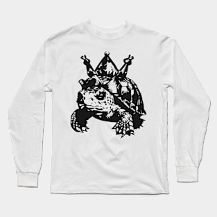 King Turtle (Transparent) Long Sleeve T-Shirt